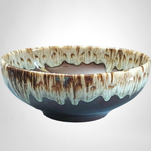 Vintage Brown Drip Bowl - Picture 3 of 9
